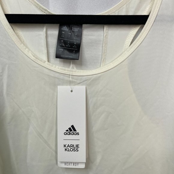 Adidas X Karlie Kloss Women Active Tank Small Off White - Picture 7 of 7